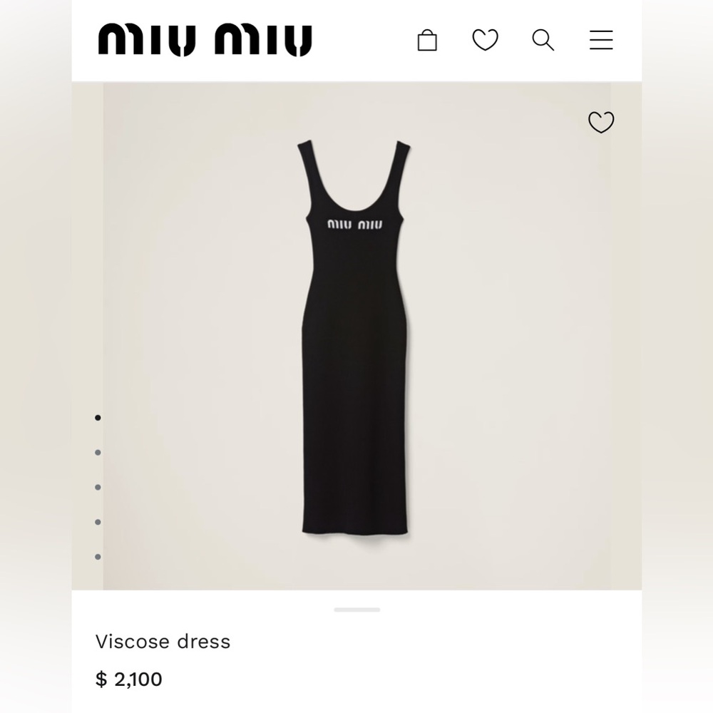 Miu Miu viscose dress